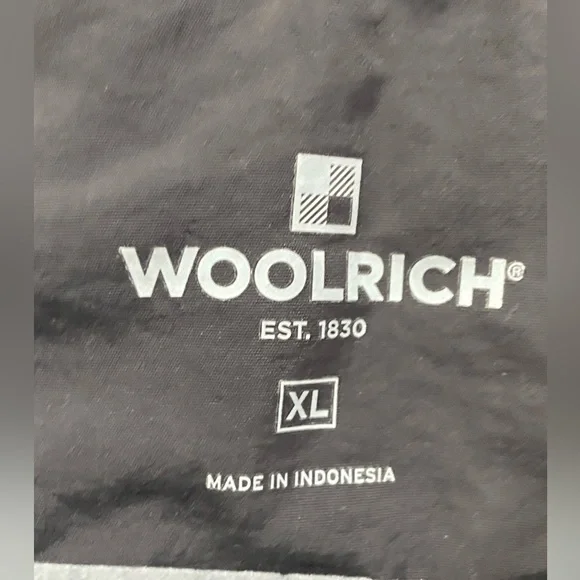 Woolrich Pull Over Quarter Top Button Jacket Fleece Gray Long Sleeve Mens Sz XL - Picture 2 of 7